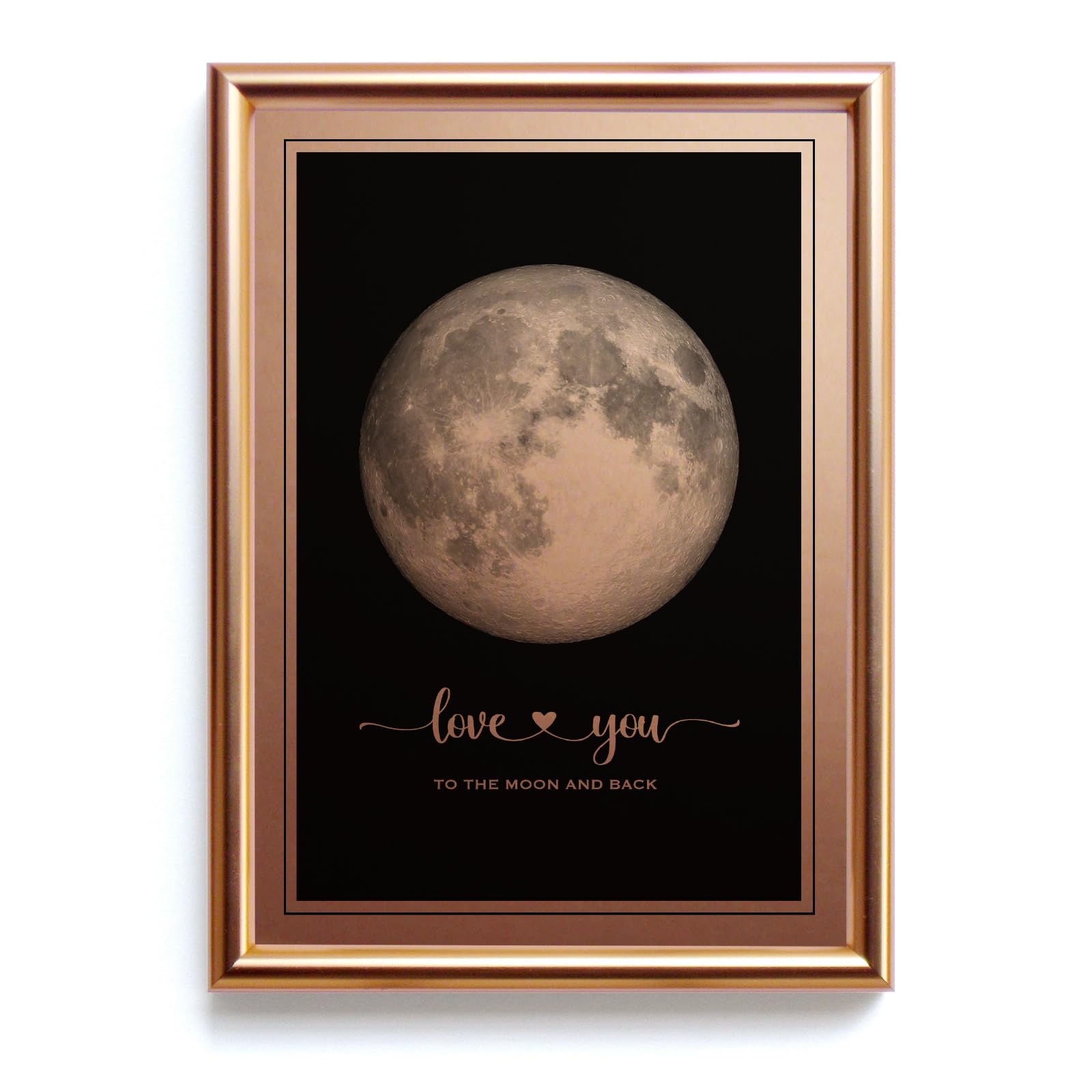 Amazon.com: IGREAN I Love You to the Moon and Back - Bronze Moon